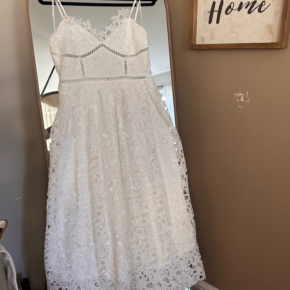 Petal & Pup White Lace Dress
